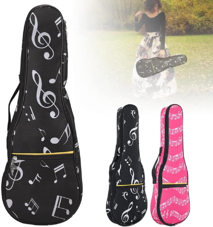 21 in Ukulele-Tasche, wasserdicht, Oxford-Musiknoten-Tasche, Schulter-Rucksack, verstellbare Gurte m
