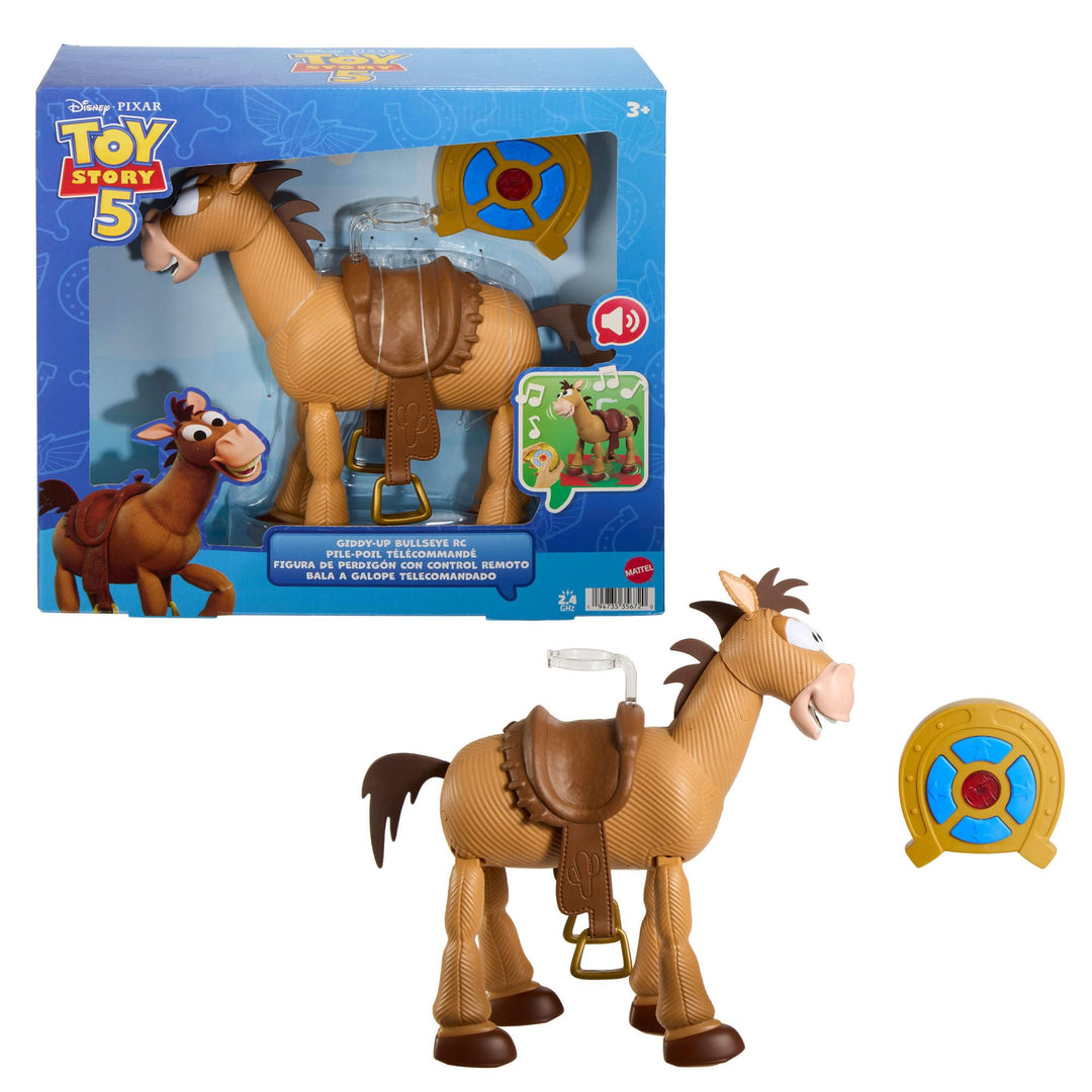 Mattel Disney Pixar Toy Story 5 Hü Hott Bully, massstabsgetreu zu Einer 30 cm grossen Figur gestalte