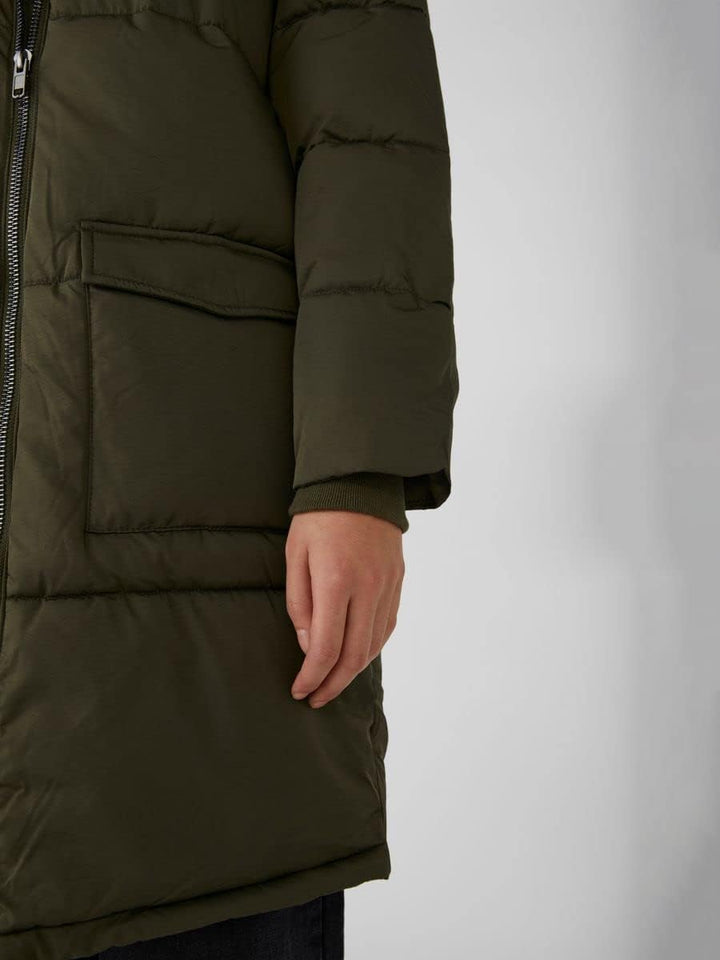 Object NOS Damen OBJZHANNA L/S Long Jacket NOOS Mantel, per Pack Grün (Forest Night Forest Night), 3