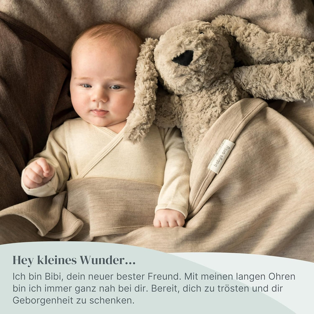 Baby's Only - Bibi das Kuschelkaninchen - Einschlafhilfe - Spieluhr Baby mit White noise - Kuschelti