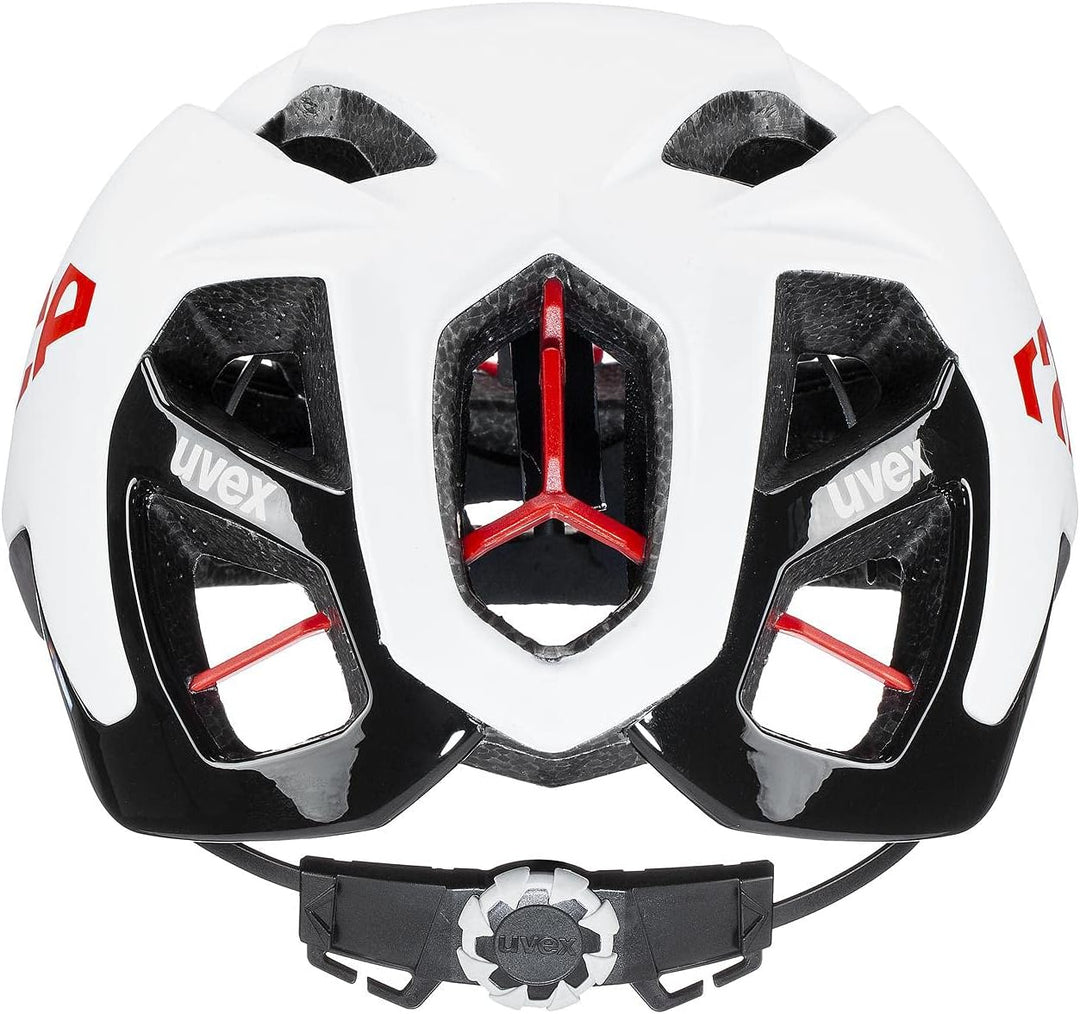 uvex Unisex's Race 9 Bike Helmet white - red mat 57-60 cm, white - red mat 57-60 cm
