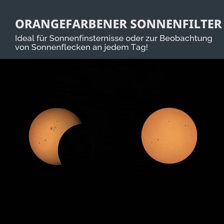 Celestron 94243 EclipSmart Teleskopfilter für Sonnenfinsternisse – ISO 12312-2 konform, sichere Pass