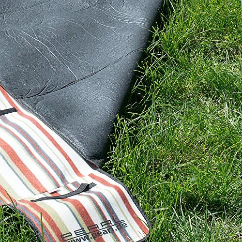 PEARL Thermo Picknickdecke: Fleece-Picknick-Decke 200 x 175 cm, Wasserabweisende Unterseite (Picknic