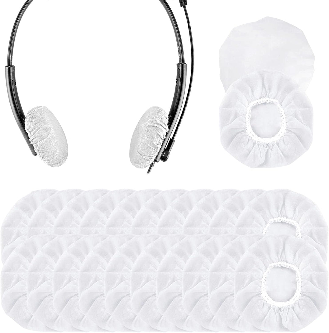 Geekria Dehnbare Headset-Kopfhörer-Abdeckungen für Telefon-Headset, Computer-Headset, Call-Center-He