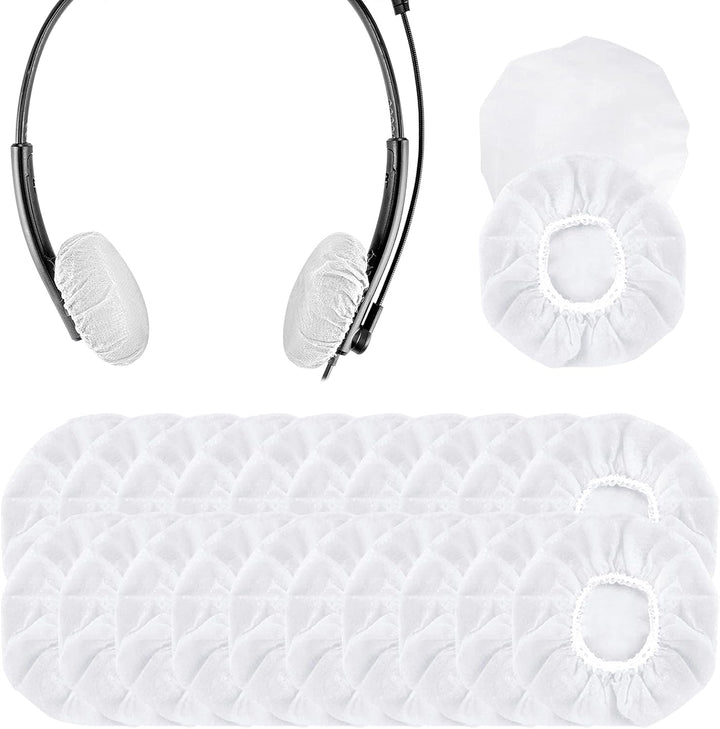 Geekria Dehnbare Headset-Kopfhörer-Abdeckungen für Telefon-Headset, Computer-Headset, Call-Center-He