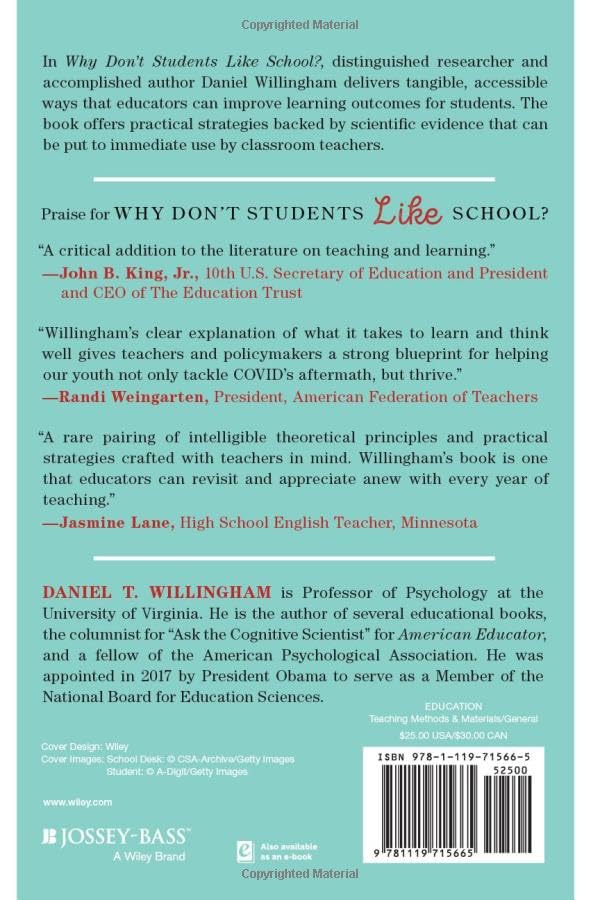 Why Don't Students Like School?: A Cognitive Scientist Answers Questions About How the Mind Works an