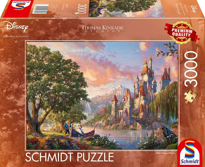 Schmidt Spiele 57372 Thomas Kinkade, Disney, Belles Magical World, 3000 Teile Puzzle
