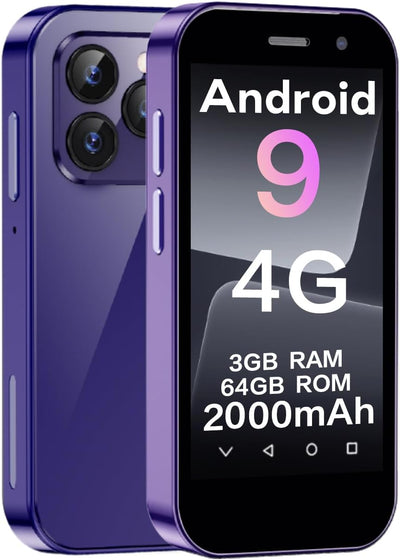 ZOKOE Mini Handy Smartphone für Kinder 3-Zoll-Bildschirm 2600 mAh 3GB RAM 64GB ROM 2.0+5.0MP Gesicht