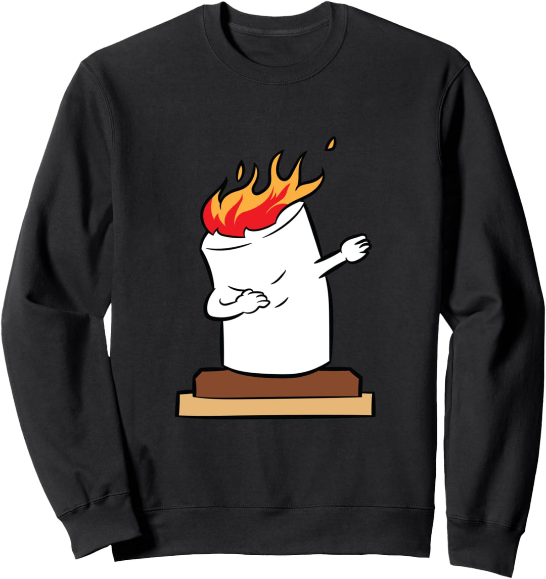 Smores Camping Marshmallow Halloween Dabbing Marshmallows Sweatshirt