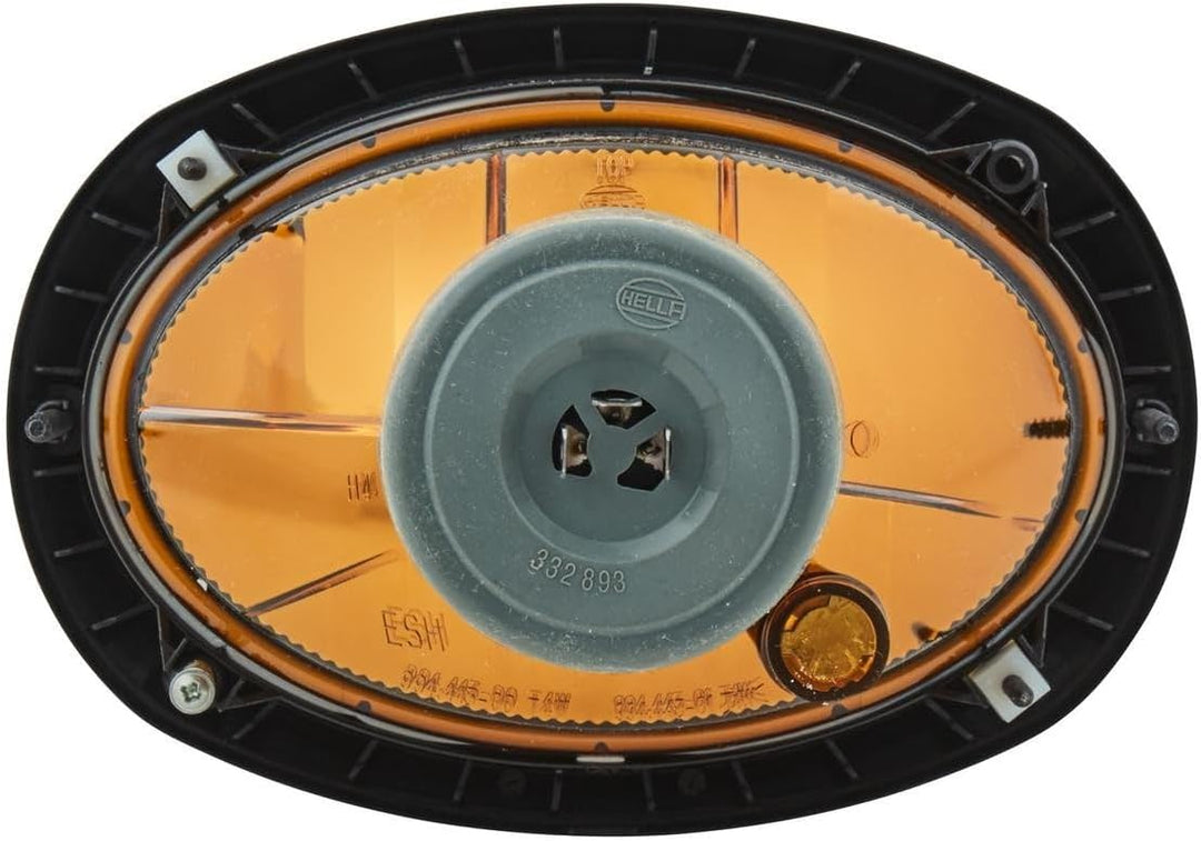 HELLA - Halogen-Hauptscheinwerfer - Oval 120 - 12V - oval - Referenzzahl: 12.5 - Einbau - glasklare