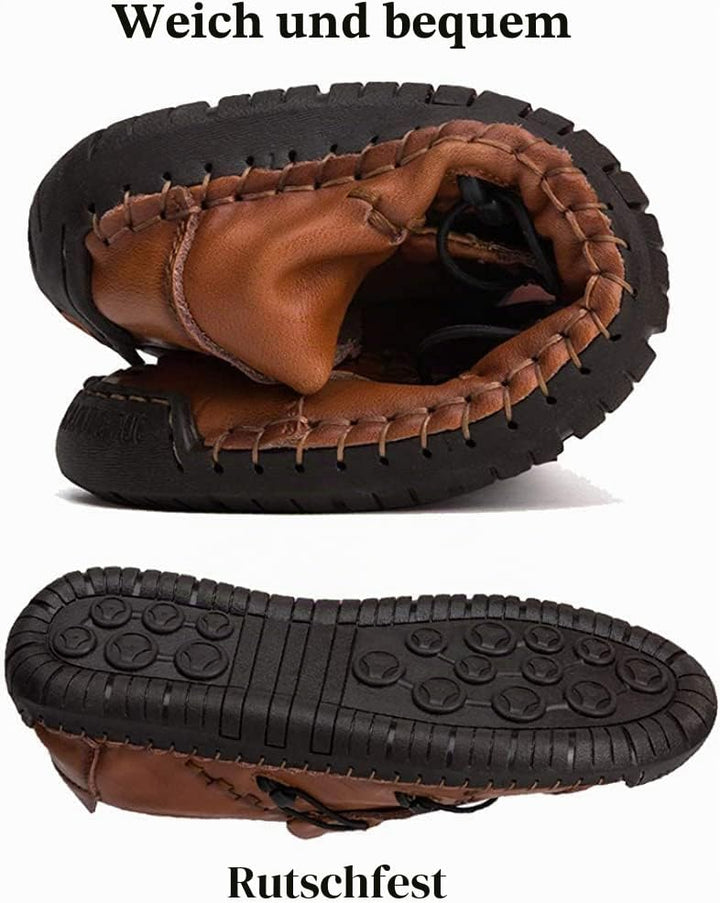 Asifn Herren Casual Leder Loafers Fahren Walking Schuhe Bequeme Slip-on Sneaker Formelle Oxford Penn