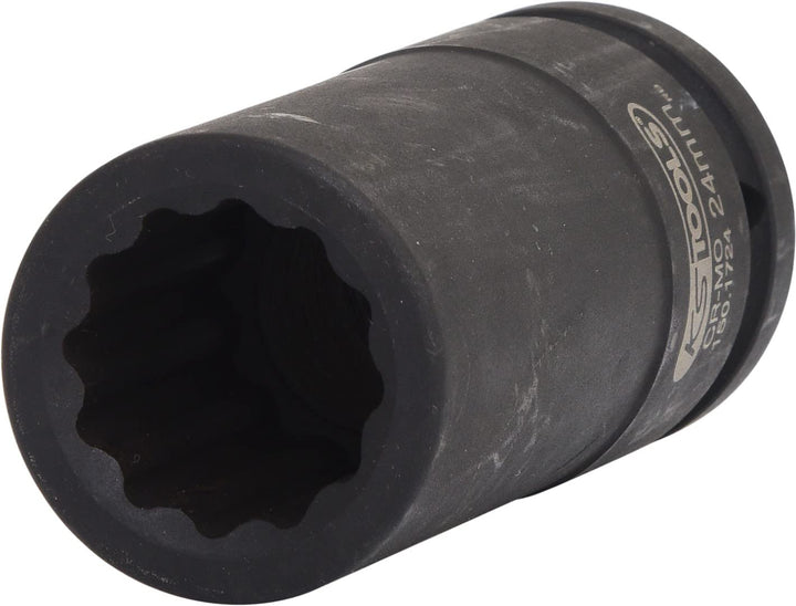 KS Tools 150.1724 3/4" 12-Kant-Antriebswellen-Kraftstecknuss, lang, 24mm