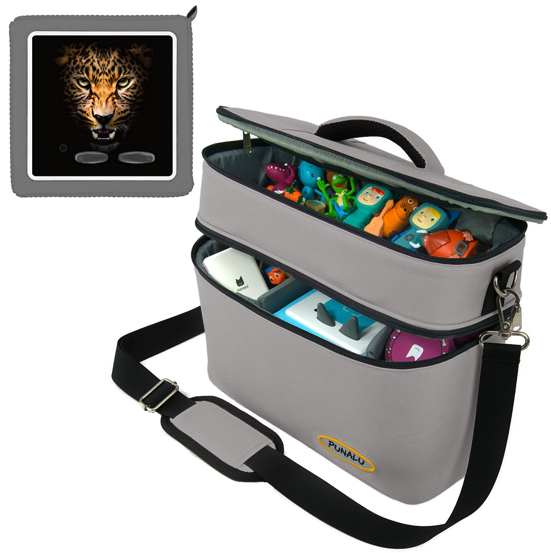 grosse Tasche für Toniebox inkl. Schutzfolie passend für Toniebox, Platz für 68 Tonies, Set Toniebox