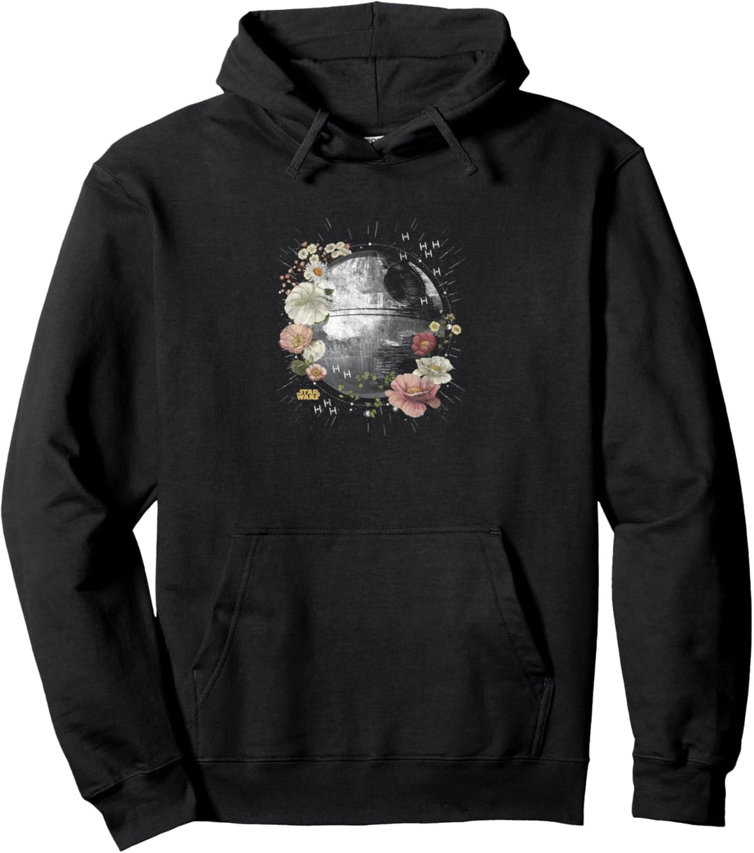 Star Wars Floral Death Star Pullover Hoodie