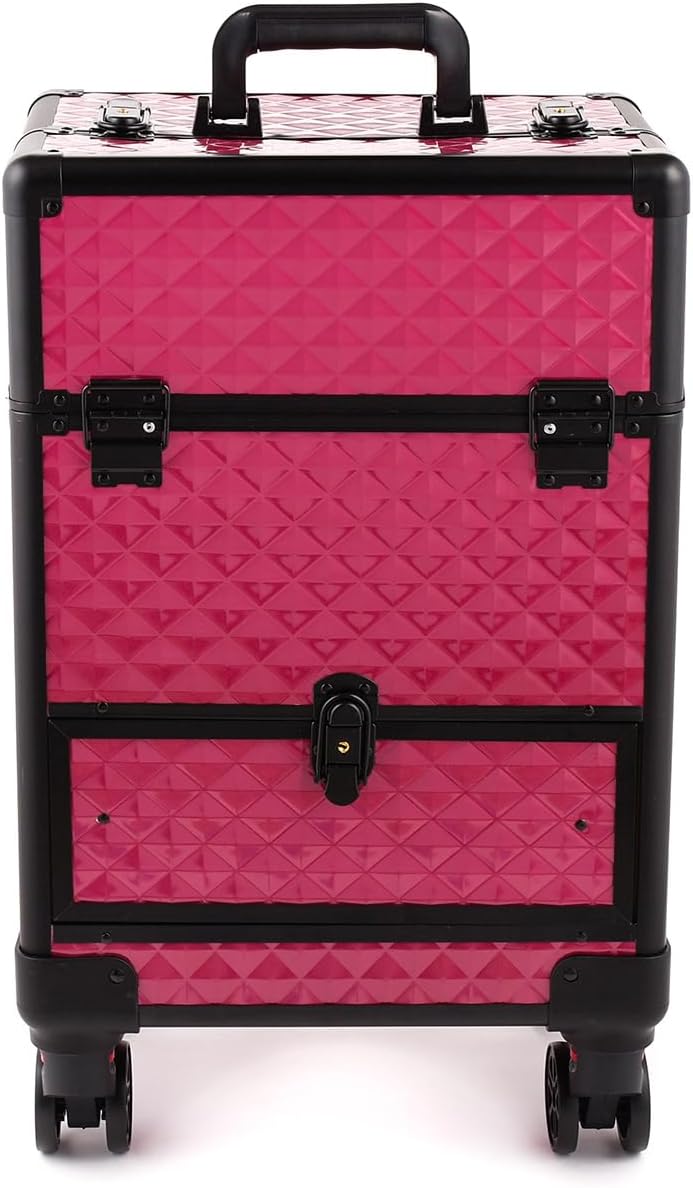 Kosmetikkoffer Schminkkoffer Beauty Make-up Case Multikoffer professioneller Make-up Rollkoffer Orga