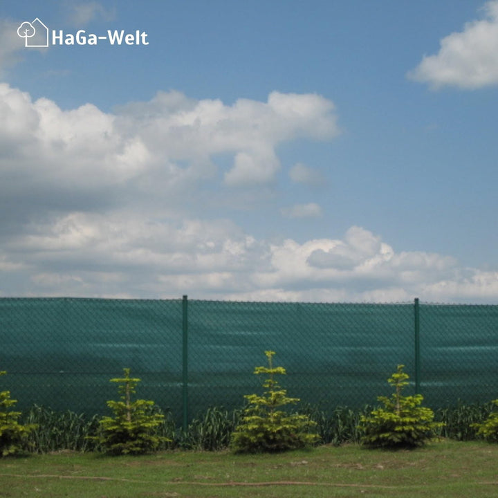 HaGa® Zaunblende 0,9m x 10m - 85% Schattierwirkung in grün - effektiver Sichtschutz für Zaun und Ter