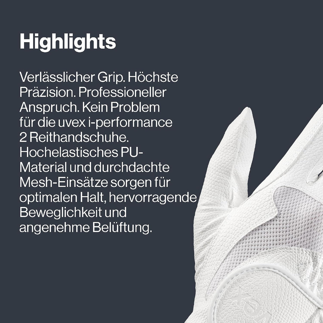 uvex I-Performance 2 Reithandschuhe 11 Weiss, 11 Weiss