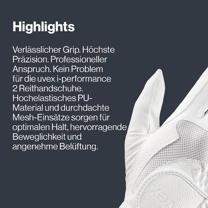 uvex I-Performance 2 Reithandschuhe 11 Weiss, 11 Weiss
