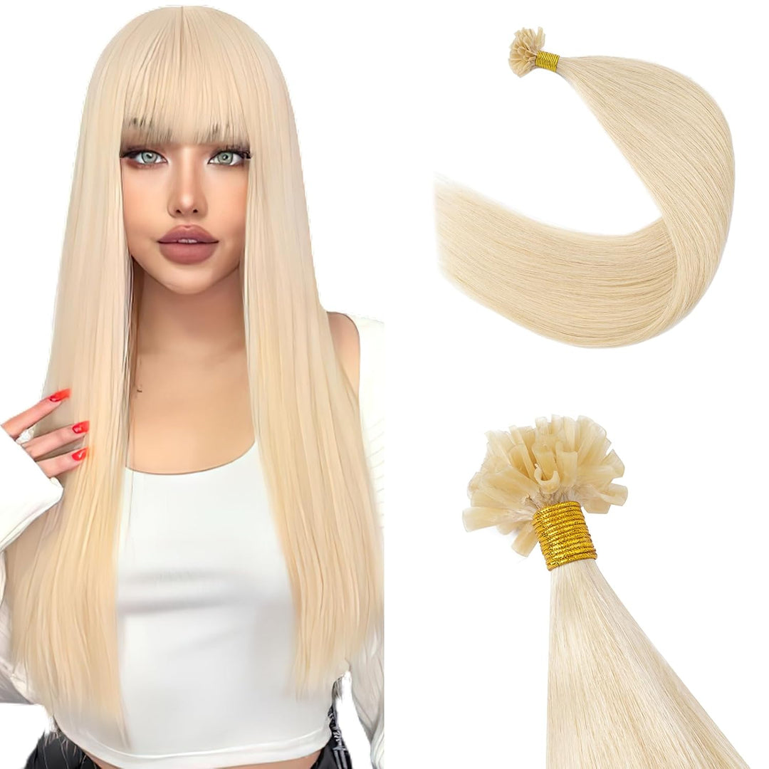 50cm Bonding Extensions Echthaar 1g U tip Extensions Haarteile Echthaar Glatt Weich Bonding Haarverl