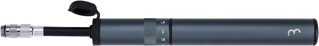 BBB Cycling Fahrradpumpe Samurai Mini-pumpe Für Fahrradreifen BMP-50, Grau, M