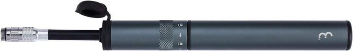 BBB Cycling Fahrradpumpe Samurai Mini-pumpe Für Fahrradreifen BMP-50, Grau, M