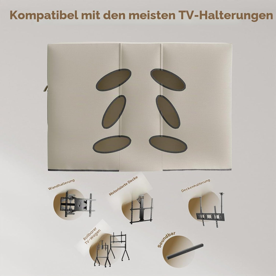 SYLVOX Outdoor wasserdichte Abdeckung für TV 55 zoll mit vollständig unterer Abdeckung, ausserhalb F