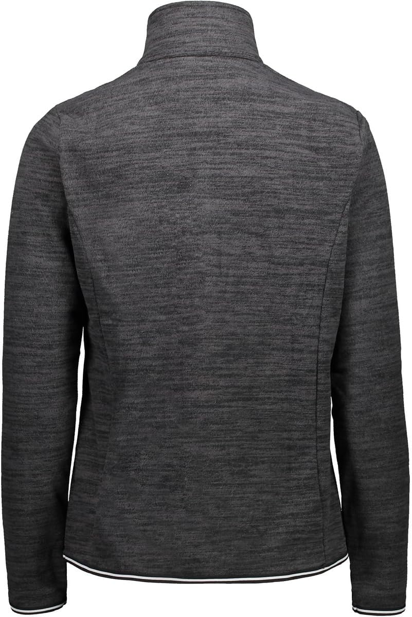 CMP Damen Arctic Fleece-Pullover für Damen Sweater 40 Schwarze Mel., 40 Schwarze Mel.