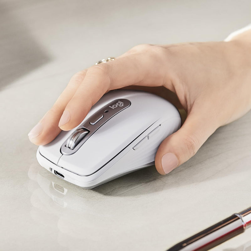 Logitech MX Anywhere 3 kompakte, leistungsstarke Maus – Kabellos, Magnetisches Scrollen, ergonomisch