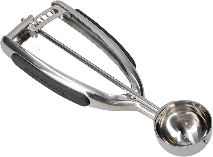 KitchenAid Eisportionierer, Eiscreme- und Teiglöffel mit Auslöser, Spülmaschinenfest – Edelstahl Far