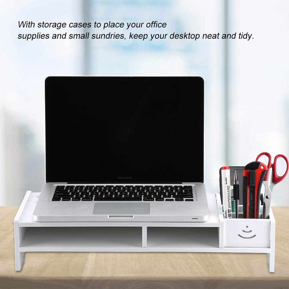 Computer-Organizer, Computer-Ständer, Schreibtisch-Regal mit Aufbewahrungsbox, Heimbüro-Organizer, R