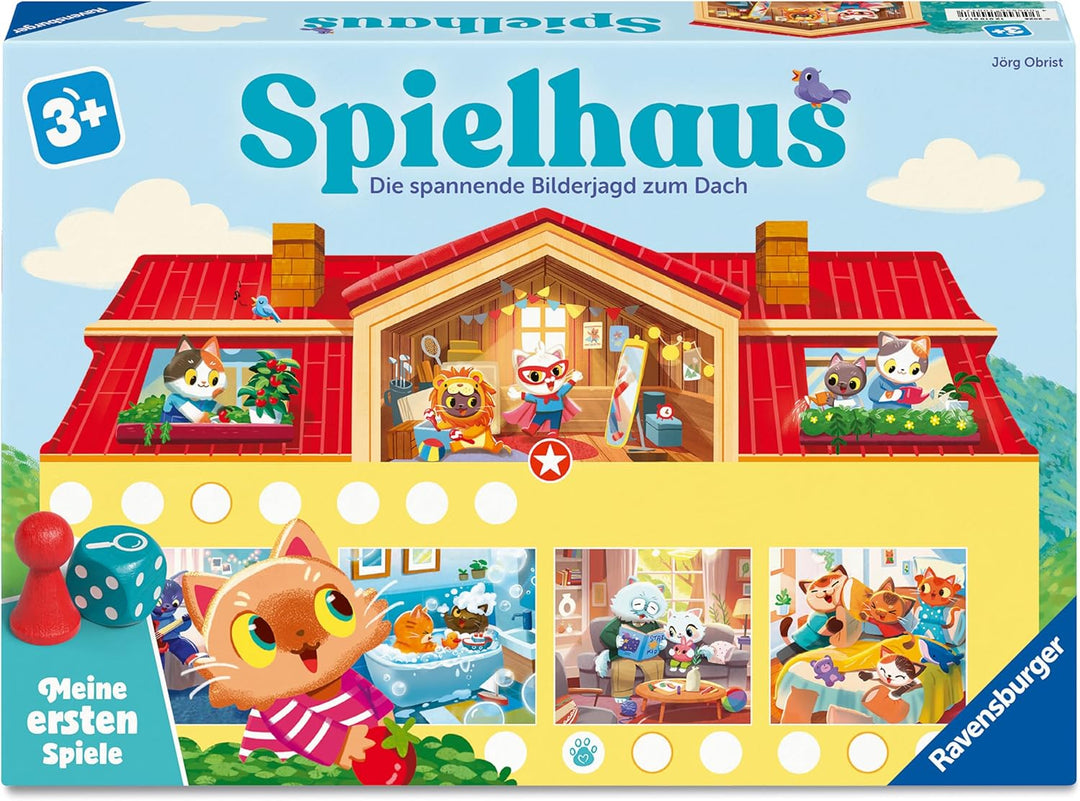 Ravensburger 12010017 Spielhaus: Meine ersten Spiele: Kinderspiele, Spiele ab 3 Jahren, für 2-4 Spie