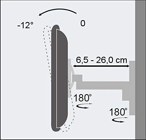 Techly ICA-LCD-2901 Wandhalterung LCD 48.26 cm (19 Zoll)-93.98 cm (37 Zoll) neig/drehbar 2 Gelenke S
