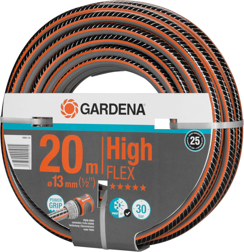 Gardena Comfort HighFLEX Schlauch 13 mm (1/2 Zoll), 20 m: Gartenschlauch mit Power-Grip-Profil, 30 b