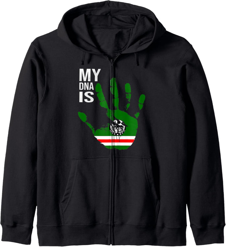 Chechen Flag, My DNA Is Chechen, Proud Chechnya Flag Kapuzenjacke