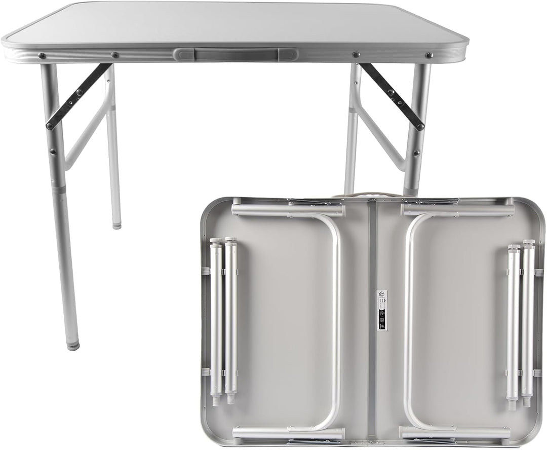 Gartentisch klappbar | Wetterfester Aluminium und Kunststoff | Camping Klapptisch für 1-2 Personen |