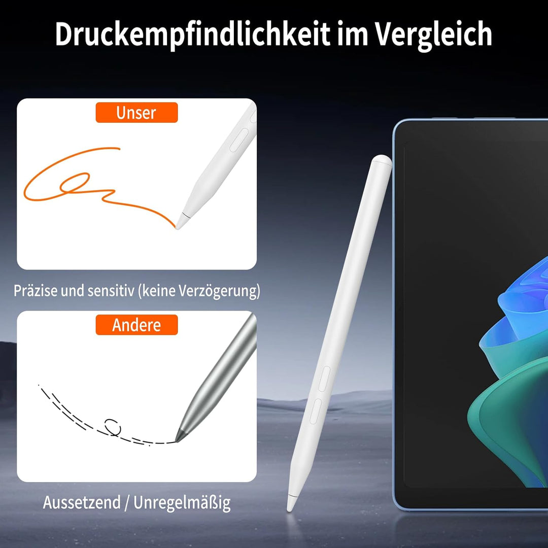 ANYQOO Eingabestift für Surface mit 4096 Druckstufen, Magnetischer Stift mit Handflächenerkennung, W
