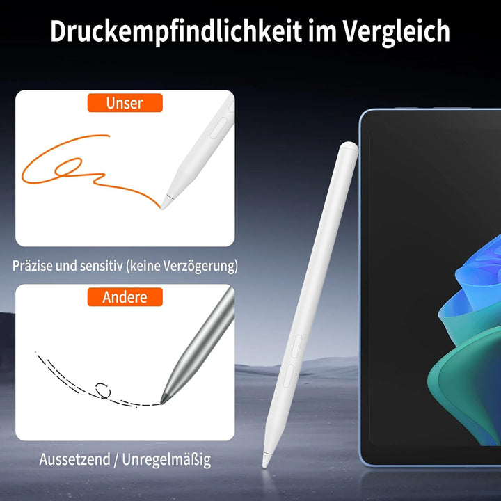 ANYQOO Eingabestift für Surface mit 4096 Druckstufen, Magnetischer Stift mit Handflächenerkennung, W