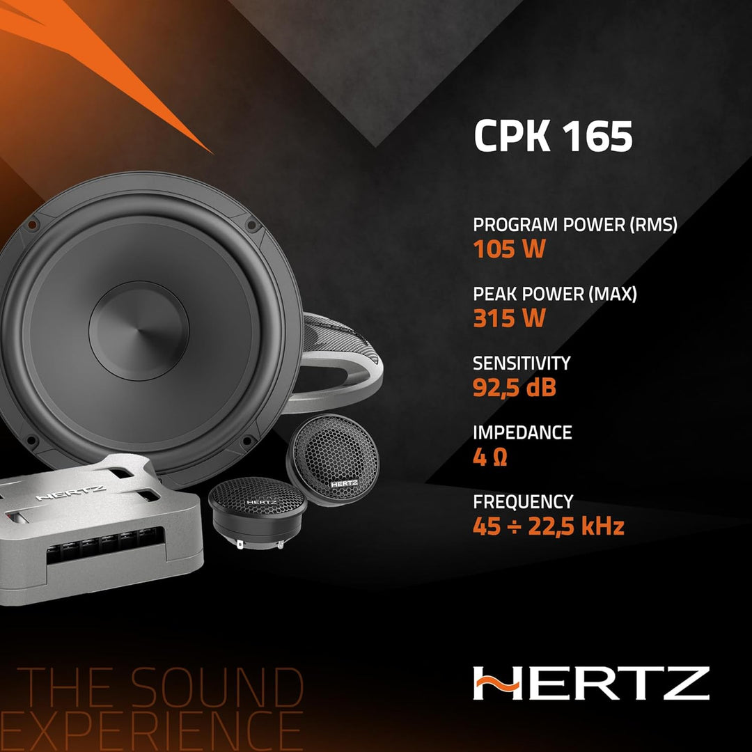Hertz CPK 165 2-Wege System, 165mm,105 Watt rms
