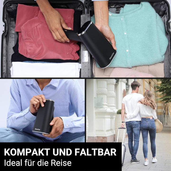 STEAMONE - Steamer Dampfglätter 2000 W 35 g/min – tragbares Bügeleisen – Kapazität 80 & 150 ml – ent