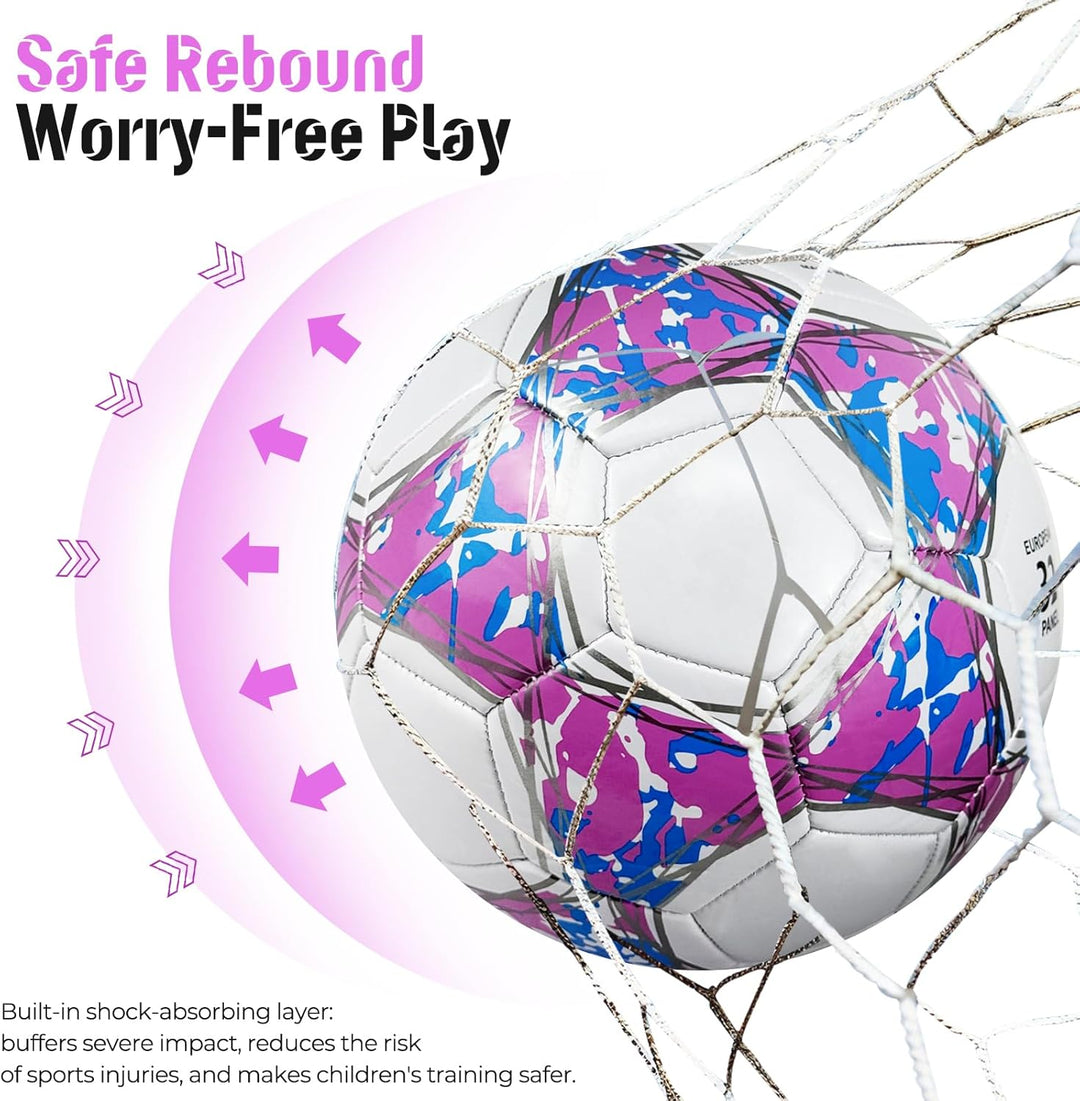 Fussball Grösse 4/5 Kinder,Fussball Kinder,Standard Trainingsfussball, Lederfussball,Verhindern Spre