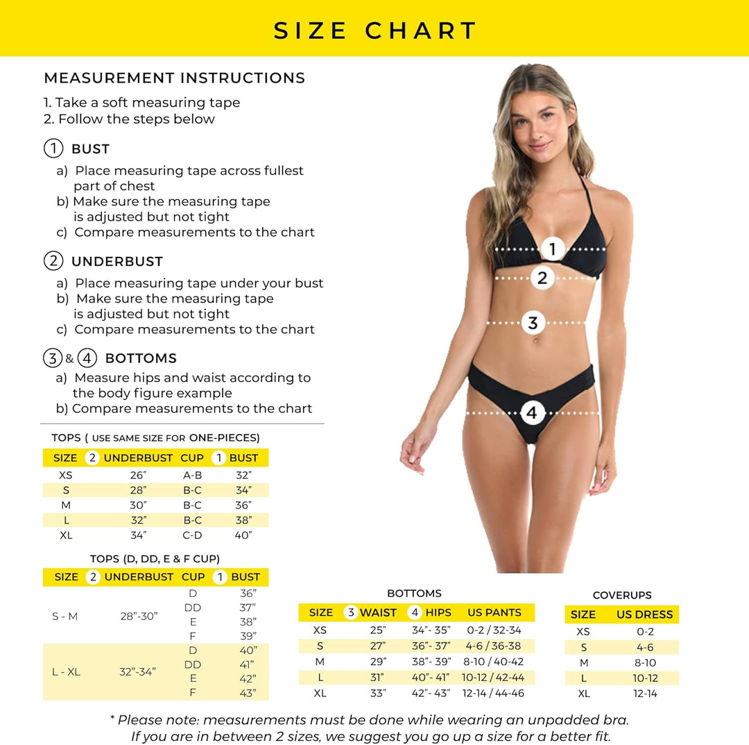 Body Glove Damen Bikinihose mit Vollständiger Abdeckung Bikini-Unterteile XS Lebendiger Blumendruck,