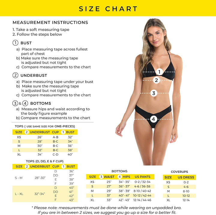 Body Glove Damen Bikinihose mit Vollständiger Abdeckung Bikini-Unterteile XS Lebendiger Blumendruck,
