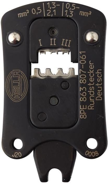HELLA - Crimpzangeneinsatz - Metall - schwarz - Head tool Deutsch DT - 8PE 863 807-061