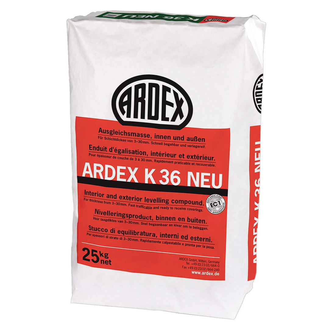 ARDEX K36 NEU Ausgleichsmasse 25 kg - Zum Spachteln, Ausgleichen und Nivellieren im Aussen- und Inne