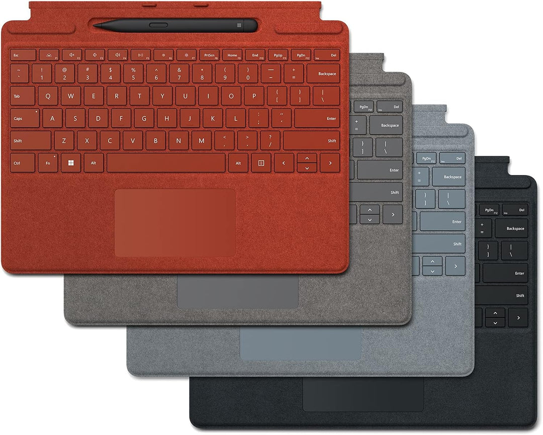 Microsoft Surface Pro 8/X Cover Alcantara + Pen - Platinum Platinum Keyboard + Pen, Platinum Keyboar