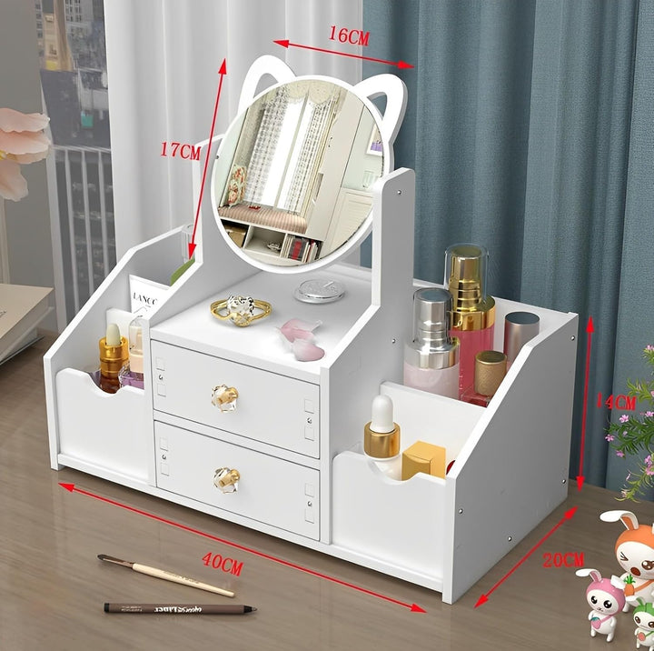Make Up Organizer,Cosmetic Organizer,Make Up Organizer mit Schubladen,Schminktisch Mit spiegeln Kosm