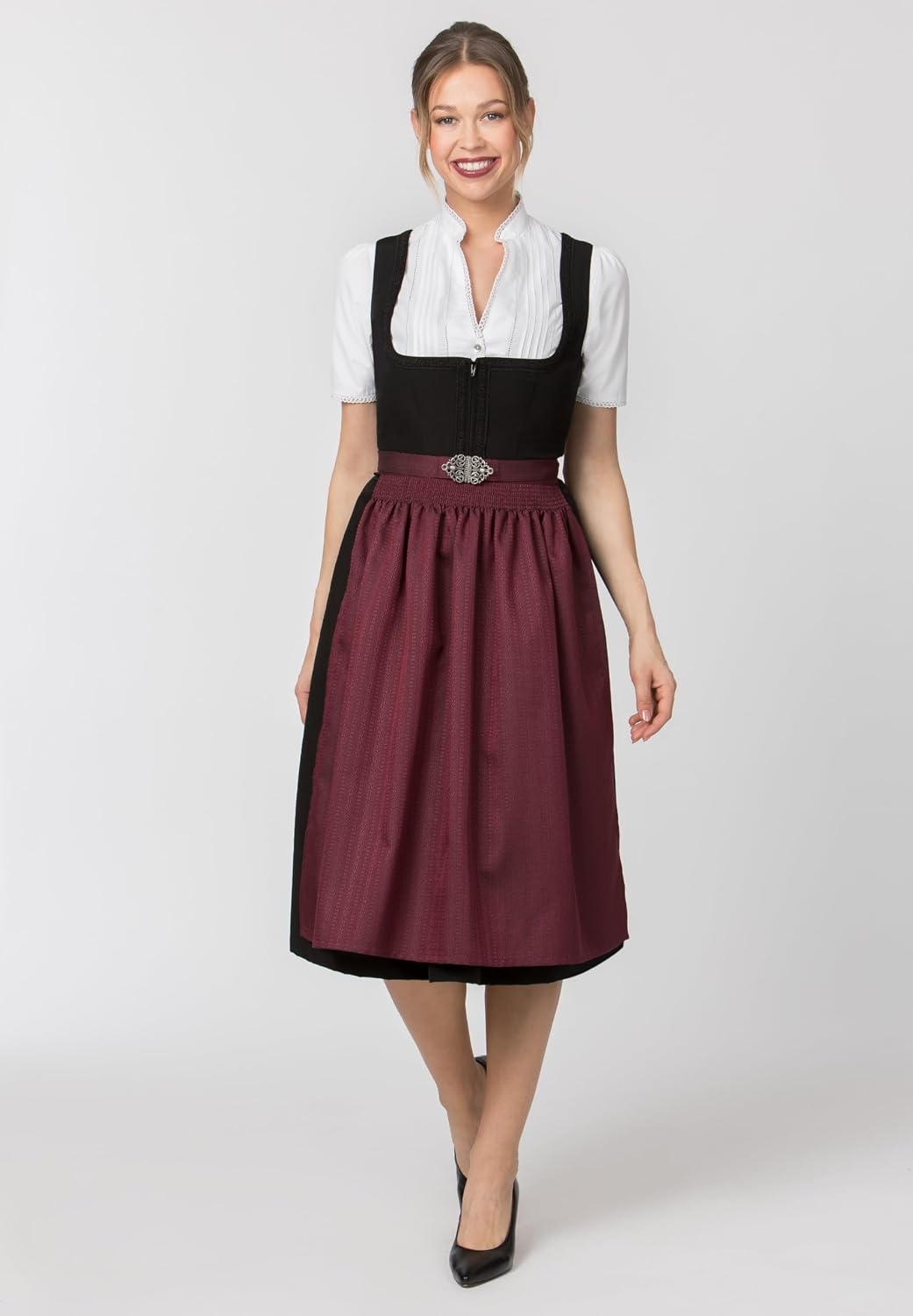 Stockerpoint Damen Dirndl Zita Kleid für besondere Anlässe schwarz, 54 34 Schwarz, 34 Schwarz