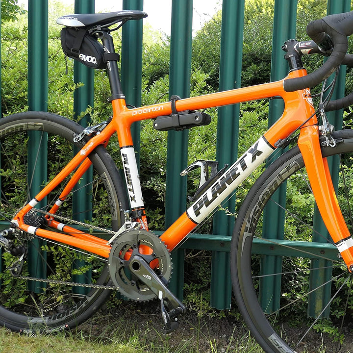 Burg Wachter Fahrradschloss aus gehärtetem Stahl, leicht, faltbar, 80 cm, schwarz