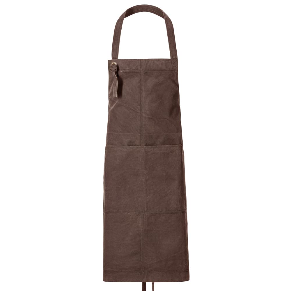 EXNER Latz-Schürze Oxford, gewachst, B 75 x L 90 cm, in 5 Farben erhältlich toffee, toffee