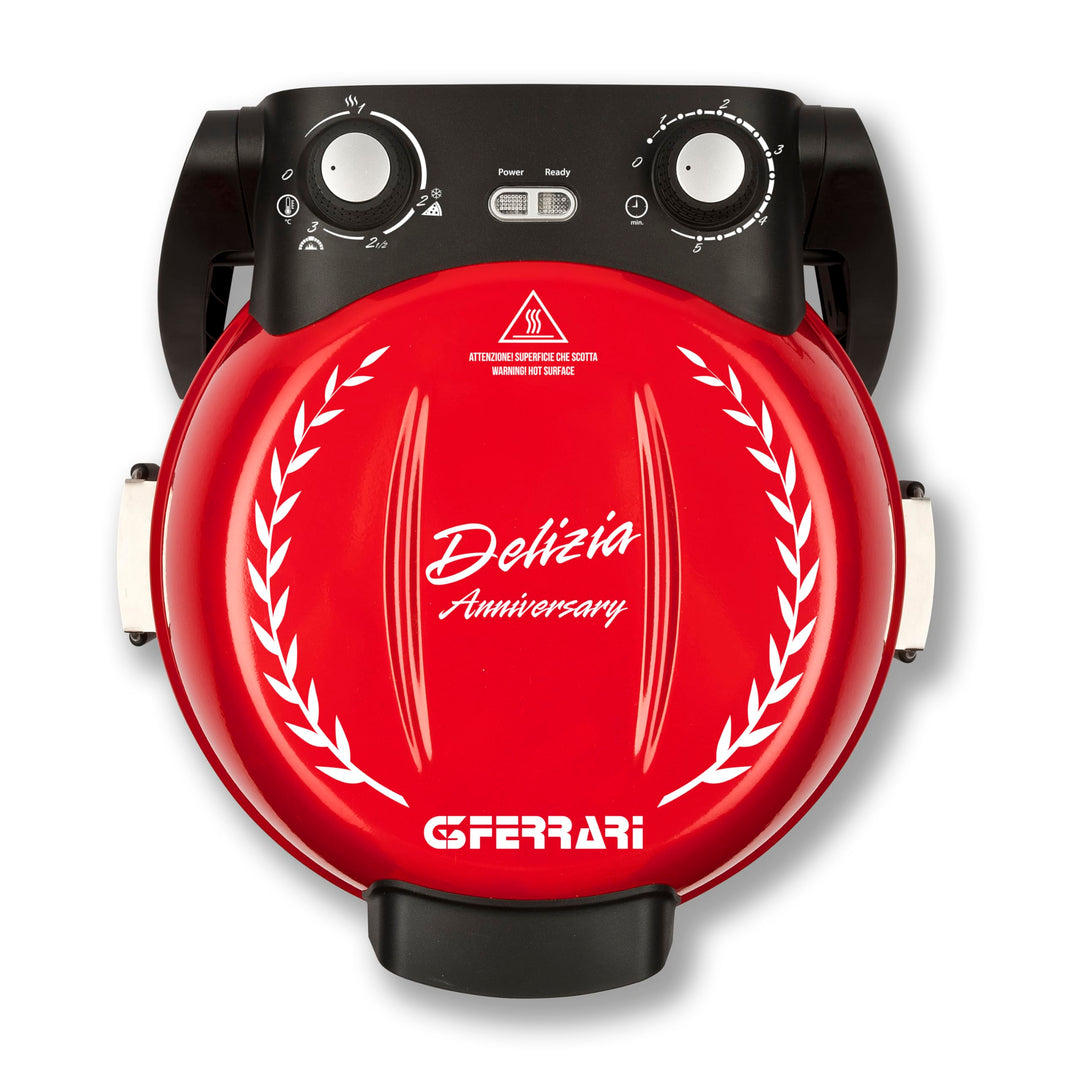 G3 Ferrari G1017702 Pizza Delizia Anniversary, Pizzaofen, 1200 W, 400 °C, limitierte Edition Jubiläu